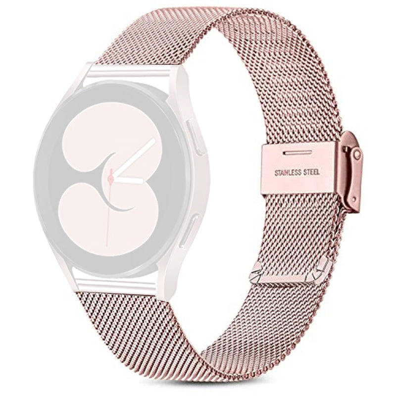 For Samsung Galaxy Watch6 40mm 44mm Watch6 Classic 43mm 47mm Watch 5 40mm 44mm 5 Pro 45mm Watch4 40mm 44mm Milanese Metal Wrist Strap Smart Watch Band with Buckle For Samsung Galaxy Watch6 40mm 44mm Watch6 Classic 43mm 47mm Watch 5 40mm 44mm 5 Pro 45mm Watch4 40mm 44mm Milanese Metal Wrist Strap Smart Watch Band with Buckle